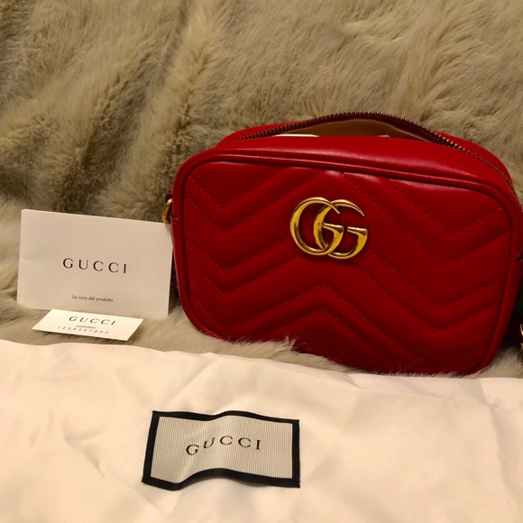 Gucci Handbags - New Gucci GG Marmont Mini Camera Bag